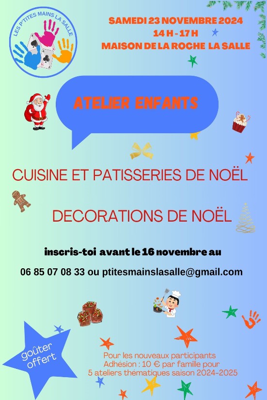 affiche atelier enfants