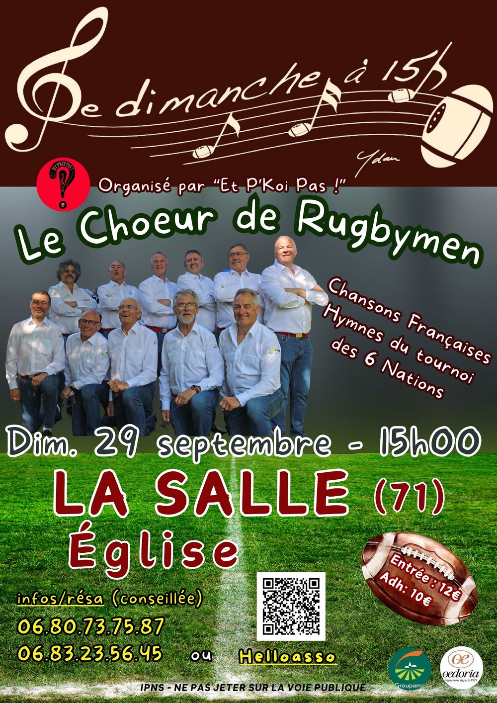 affiche Choeur de rugbymen