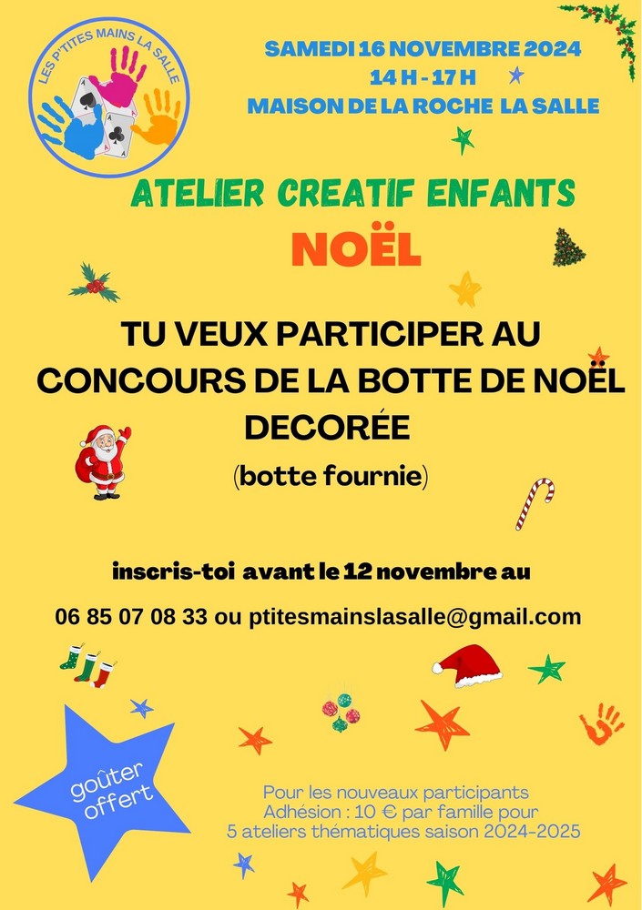 affiche atelier enfants