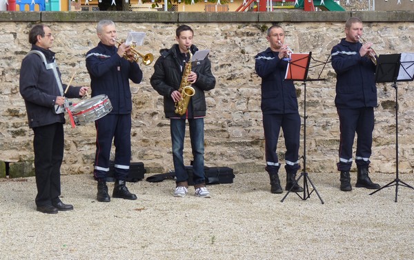 photo des pompiers musiciens