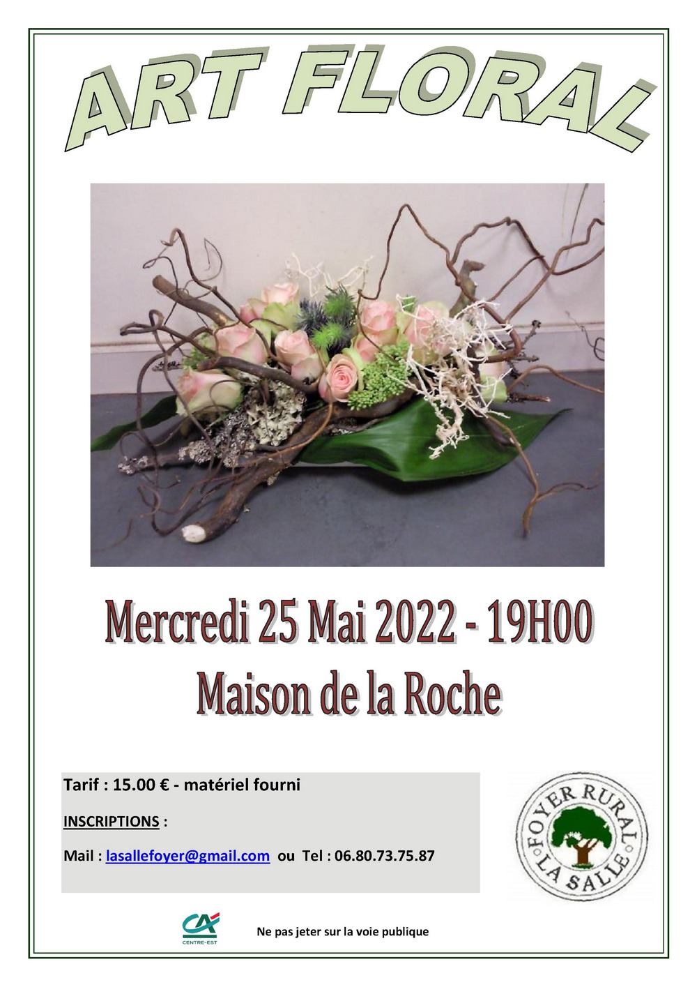 affiche Art floral